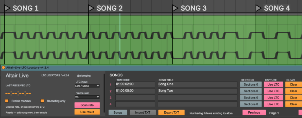 LTC Marker Dropper For Ableton